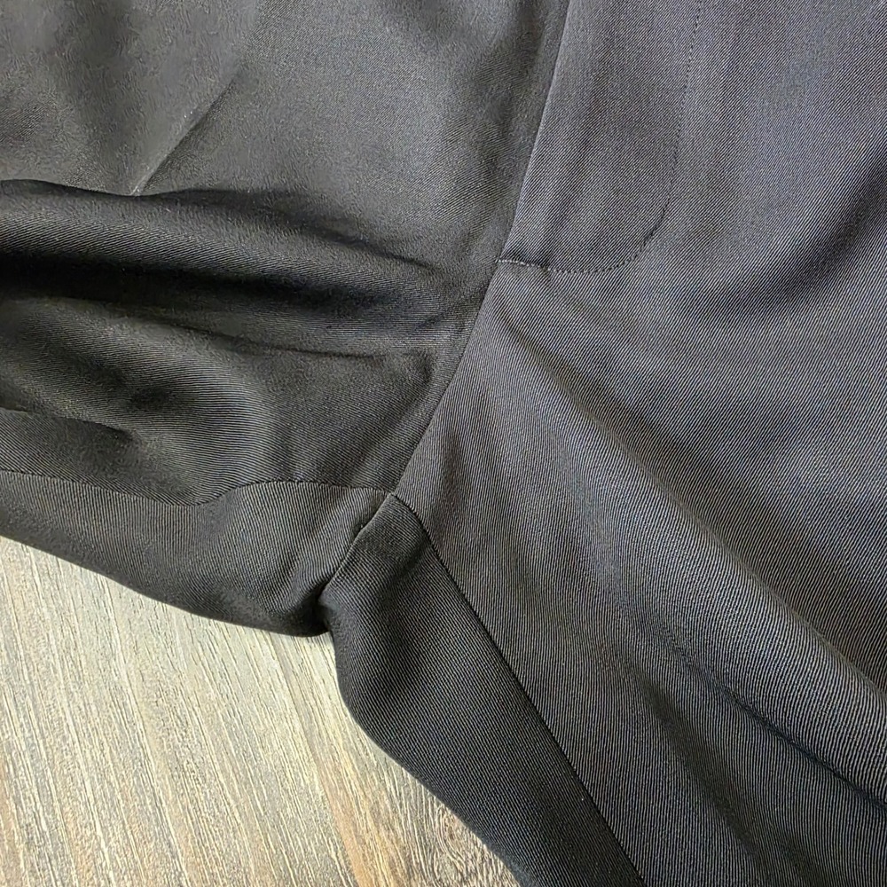 Banana Republic Mens 100% Wool Dress Pants Black Flat Front Straight 33x32 - Picture 2 of 10